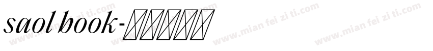 saol book字体转换